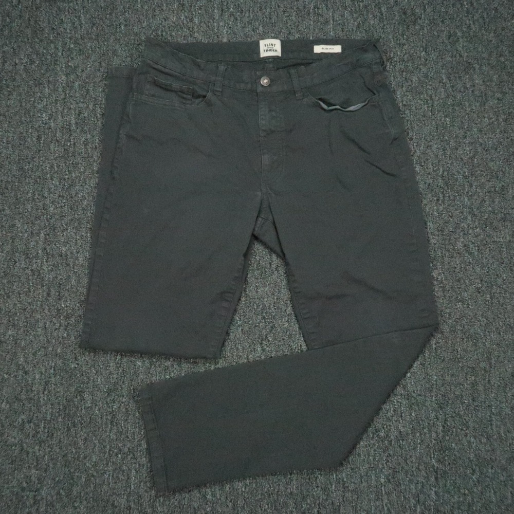 Men's Slim Charcoal Chinos